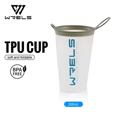 1pc 200ml Foldable Sports Water Cup Marathon Cross-country Running Folding Soft Water Cup Small and
