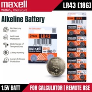 [GENUINE] Maxell LR Battries LR43 186 1.5V Alkaline Button Cell Battery For Calculator Battery Remot