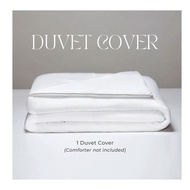Hotel Quality Duvet Cover Plain White Filler Cover Double/Queen Size Quilt Cover with Zipper