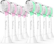 Kids Toothbrush Heads for Philips Sonicare: Soft Electric Replacement Brush Compitable with Phillips HX6032/94 HX6321 HX6340 HX6042 HX6320 HX6330 Compact Head for Child 3-7, 8 Pack Pink Girl Green Boy