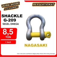 Omega Shackle / Seal / Shackle G-209 Size 1" Capacity 8.5 Ton Nagasaki Certified New Stock