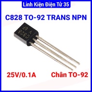 50pcs Transistor C828 pin type TO-92 NPN current 0.1A voltage 25V
