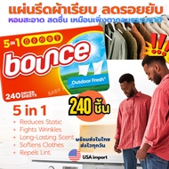 Bounce Wrinkle-Free Dry Cloth Fabric Softener Dryer Sheet Reduces Wrinkles