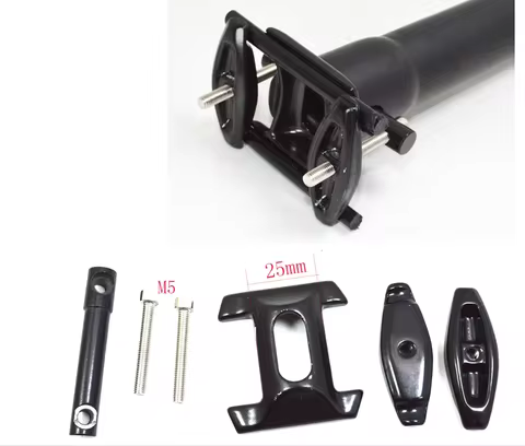 1 Set High Quality Seatpost Steel Screw + Carbon Clamp For 7*9 7*7 Rail Universal Seatpost 65 grams