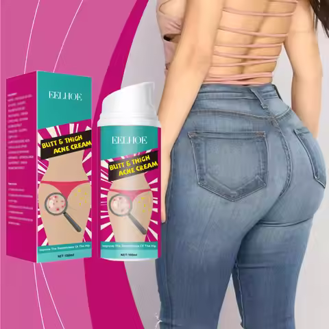 EELHOE Butt Acnes Cream Anti Itch Clogged Pores Remover Thigh Moisturizing Skin Brightening Acne Tre
