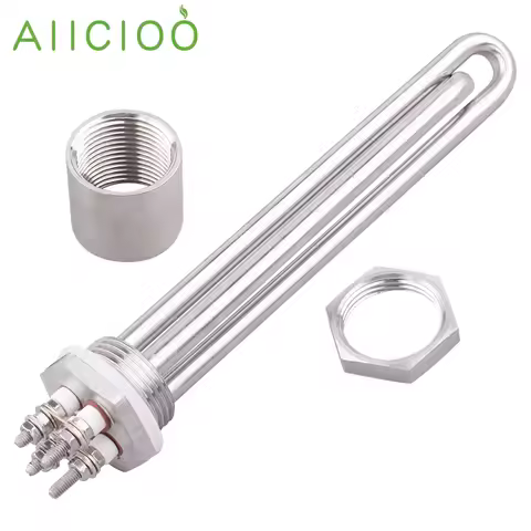 12V Heating Element Immersion Water 1 inch BSP DN25 100W 200W 300W 400W 600W Electric Solar Tubular 