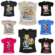 Baju Tshirt Budak Perempuan Big Kids 7,8,9 Tahun T Shirt for Kids Girls Cotton Murah