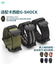 2024 High quality ✤┅♈ XIN-C时尚6 Generation CASIO Casio small square DW-5600BB/5610 GW-B5600 modified nylon watch strap accessories