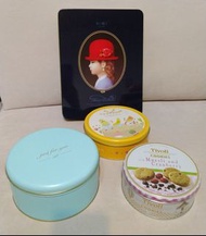 餅乾鐵盒  印尼TIVOLI, IL-RE, 蒂芬妮藍, 紅帽子