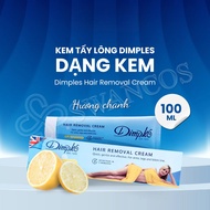 Dimples Hair Removal Cream 100ml Imported from England – Moisturizing Vitamin E, Rose Fragrance & Le