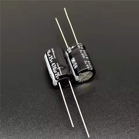 10Pcs/100Pcs NICHICON HD Series 10x16mm Super Low Impedance 25V470uF Aluminum Electrolytic Capacitor