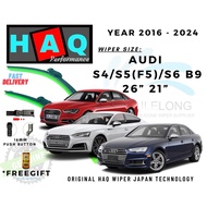 HAQ Silicone Wiper Japan Technology For Audi S4/S5(F5)/S6 (B9) Year 2016 to 2024.