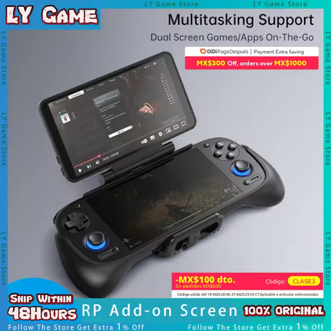 In stock Retroid Dual Screen Add-on Expand 5.5Inch Oled Screen Back Clip Design With TypeC Plug For 