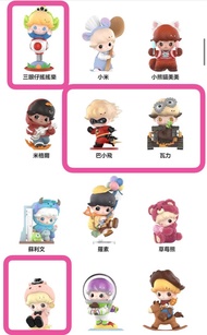 DIMOO WORLD × PIXAR聯名系列手辦 Disney Dimoo 迪士尼 超人特攻隊 柏小衝 巴小飛 ／太空奇兵·威E WALL-E 瓦力 / 火腿/ 三眼仔