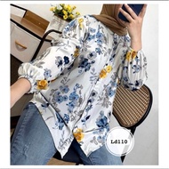 Cool Floral Rayon Women's Blouse - Latest Rayon Blouse with Motifs - Modern Women's Blouse Models