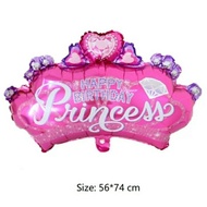 Princess Crown Foil Balloon HBD Crown