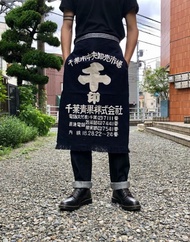 🇯🇵日本直送🇯🇵 🇯🇵日本製🇯🇵 !現貨! #004 日本居酒屋前掛 - 千印 中古品 (職人 半身 圍裙)