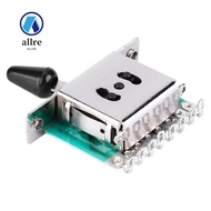 ALLRE 5-Way Pickup Selector Switch, Metal Silver Guitar Lever Switch, Practical 5-Way Position Guita