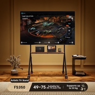 Brateck | Movable Wooden Base TV Stand 45-90 inches