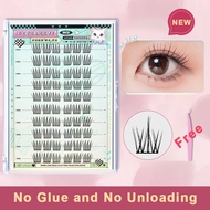 BQI Self-Adhesive false eyelashes idol eyelashes Nine-tailed rabbit glue-free false eyelashes Reusab
