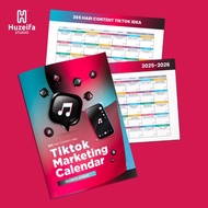 TikTok Marketing Calendar 2026 | Buku Idea Content 365 Hari untuk Bisnes | Huzeifa Studio
