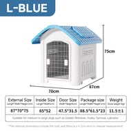 Large Dog House Insulated Kennel Durable Plastic Dog House for Small Medium Large Dogs Indoor Outdoo