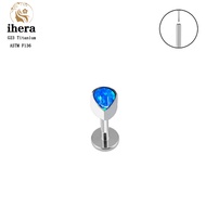 [Ufxk] G23 G23 G23 Titan Opal xuyên khuyên nụ Trái Tim F136 16G khuyên mũi labret Lip Studs Tai trag