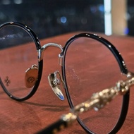 杰瑪眼鏡|克羅心 Chrome Hearts FIRKIN BK/GP 黑金圓框