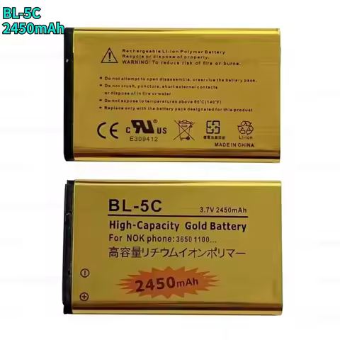 2-10PCS BL-5C 2450mAh Battery 3.7v Rechargeable Li Ion Batteries for Nokia 2600 1100 1110 1112 2610 