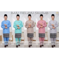 [XS - 2XL] BAJU MELAYU TELUK BELANGA PINK BABY BLUE DUSTY GREEN | DEWASA BAJU MELAYU PLUSSIZE SHABAB NBC .