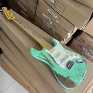 Relic Aged Fender Stratocaster กีตาร์ไฟฟ้าสีขาวกีตาร์มืออาชีพ