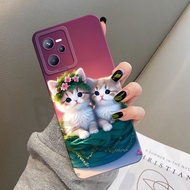 HP Latest REALME C35 Phone Case Zelora Fashion Case Cat Softcase REALME C35 Silicone Tpu Pro Camera 