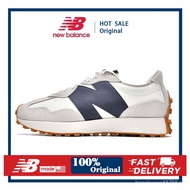 New Balance 327 Running Shoes For Men Women Grey Navy MS327KB Unisex Sneakers 100% Original