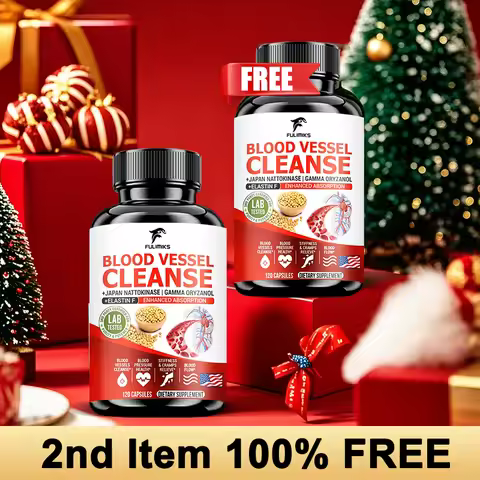 Premium Blood Vessel Cleanse Pills, with Japan Nattokinase, Gamma Oryzanol, Support Vein Health, Leg