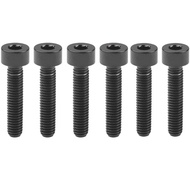 Wanyifa Titanium Bolt M4x10/12/15/20mm Allen Cylindrical Head Bolt for Cylinder Head Screw Bicycle Fastener Pack of 6