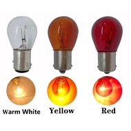 MERAH PY21W 1156 BA15S 581 Amber Car Automatic Scooter Indicator Turn Signal Light Bulb 21W DC12V Ha