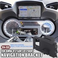 R1200RT For R1250RT Motorcycle Accessories Navigation Bracket Mobile Phone Holder Wireless Chargin