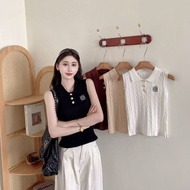 Eleven Sleeveless Korean Knitted Top 2782-1