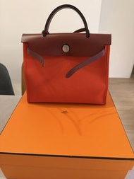 Hermes Herbag 31 帆布拼皮手袋