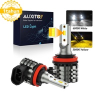 H8 H9 H11 H16 AUXITO Super Bright LED Fog Lamp 28000LM Dual Color White+Yellow PNP 2PCS