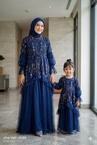 Gamis couple BINI ORANG Burkat tile dengan mutiara // Gamis couple lebaran 2026 Terbaru //Gamis coup
