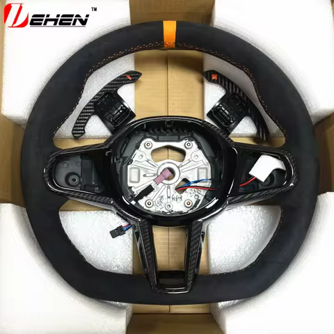 Carbon Fiber Steering Wheel For BMW New M2 M3 M4 G80 G82 G83 G87 2019-2025 Alcantara Old Upgrade New
