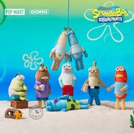 GANTUNGAN [ORIGINAL] POP MART Spongebob Squarepants Bikini Bottom Buddies Fish Whimsical Plush GONG 