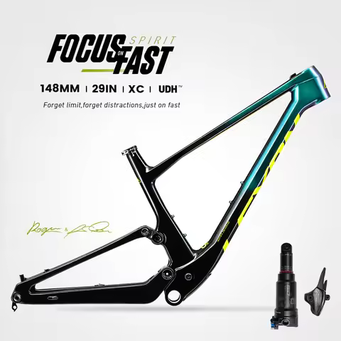 2025 Lexon Spirit 29er Carbon XC MTB Frame 148mm Boost T800/T1000 110mm Travel 38T 2.4" Tire 2400g F