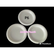 P6 P7 plate, 6 inch - 7 inch plastic cake plate