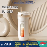 [SG Stock] Juicer Portable Fruit Blender Portable Extractor Blender USB Rechargeable 10 Blades 350ml