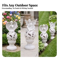 Angel Statue with Wings Decorative Angel Statue Ornate Classical for Garden, Yard