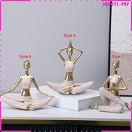 [HomylMY] Statues Figurines Women Pose Statue Meditation Statue Lady Statue Sculpture for Table Stud