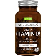 IgennusVeganVitainD31000IU,CleanLabel,365Tablets,100%Plant-BasedAlgaeCholecalciferol&Non-GO,Iune,s&T
