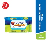 [PMG PHARMACY] Pureen Antibacterial Wipes 30 Sheets